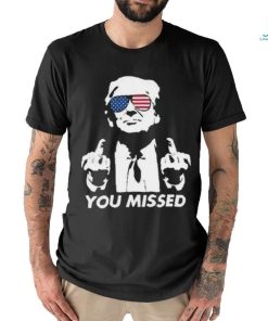 Official 39 84 Donald Trump Tee Shirt YOU MISSED FIGHT! MAGA shirt