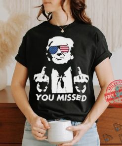 Official 39 84 Donald Trump Tee Shirt YOU MISSED FIGHT! MAGA shirt