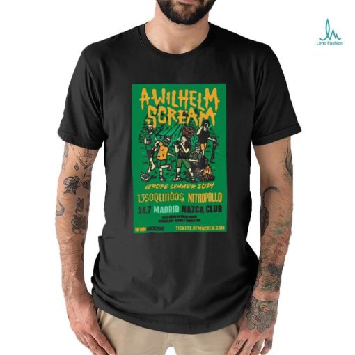 Official A Wilhelm Scream Jul 24 2024 Nazca Club Madrid Spain Poster shirt