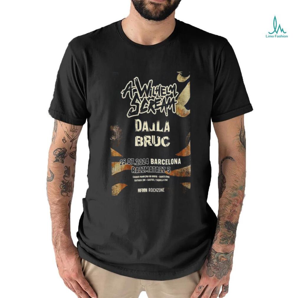 Official A Wilhelm Scream Razzmatazz 2 Barcelona Spain Jul 25 2024 Poster shirt Official A Wilhelm Scream Razzmatazz 2 Barcelona Spain Jul 25 2024 Poster shirt