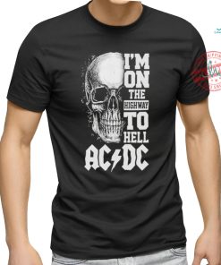 Official ACDC I Am On The Highway To Hell Rock On T Shirt