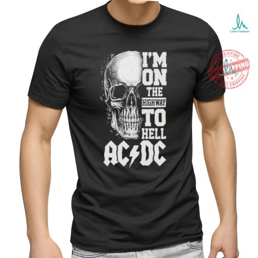Official ACDC I Am On The Highway To Hell Rock On T Shirt