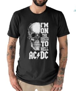 Official ACDC I Am On The Highway To Hell Rock On T Shirt