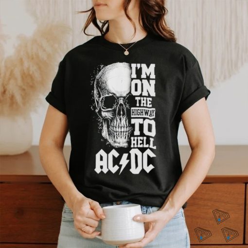 Official ACDC I Am On The Highway To Hell Rock On T Shirt