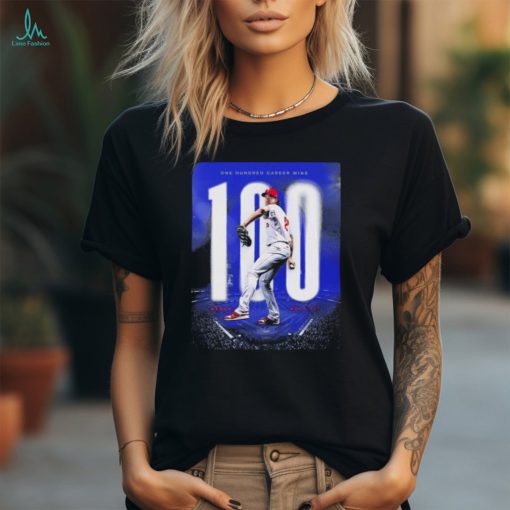 Official Aaron Nola Phillies 100 One Hundred Career Wins Congratulations, Nols Shirt