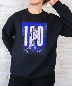 Official Aaron Nola Phillies 100 One Hundred Career Wins Congratulations, Nols Shirt
