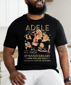 Official Adele 18th Anniversary 2006 2024 Thank You For The Memories T Shirt