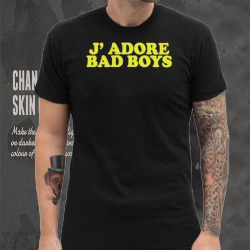 Official Ajhiaa wearing j’ adore bad boys T shirt