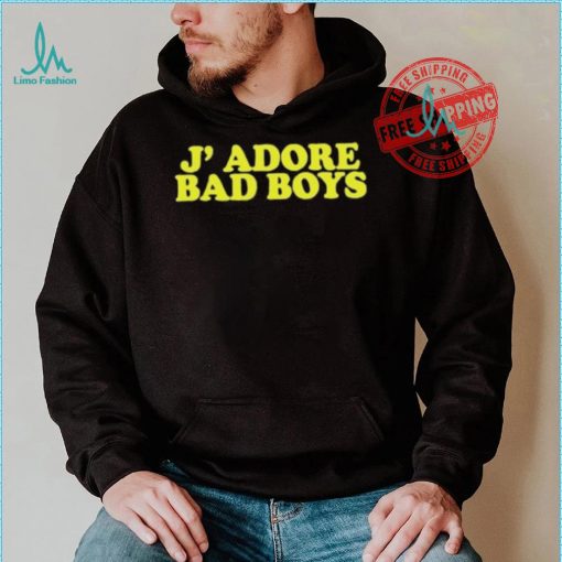 Official Ajhiaa wearing j’ adore bad boys T shirt