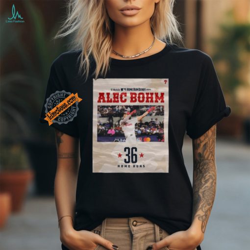 Official Alec Bohm Philadelphia Phillies 36 Mlb All Star Home Run Derby 2024 shirt