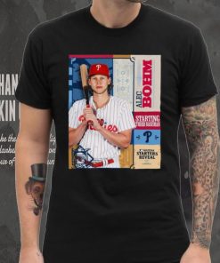 Official Alec Bohm Phillies National League Third Baseman 2024 All Star Game Shirt