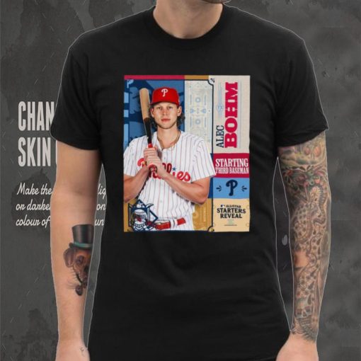 Official Alec Bohm Phillies National League Third Baseman 2024 All Star Game Shirt