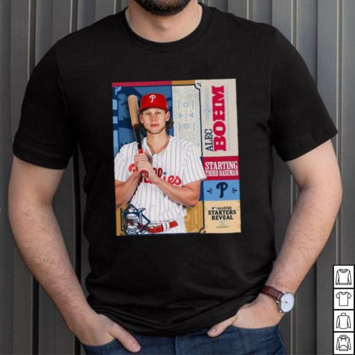 Official Alec Bohm Phillies National League Third Baseman 2024 All Star Game Shirt