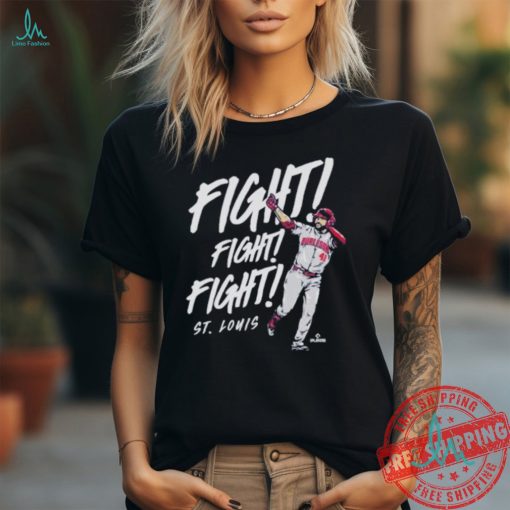 Official Alec Burleson St. Louis Cardinals Fight Fight Fight Shirt