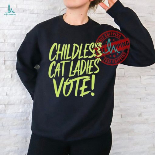 Official Alex cole childless cat ladies vote Kamala T shirt