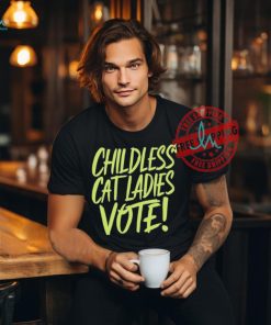 Official Alex cole childless cat ladies vote Kamala T shirt