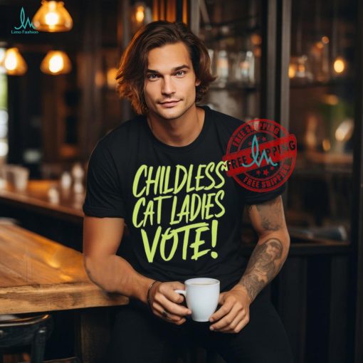 Official Alex cole childless cat ladies vote Kamala T shirt