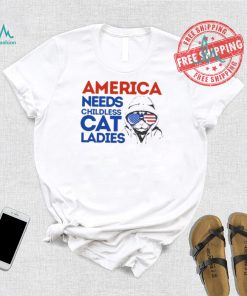 Official America Needs Childless Cat Lady Kamala Harris 2024 T Shirt