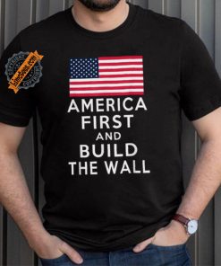 Official America Number One Again And Build A Wall T Shirt