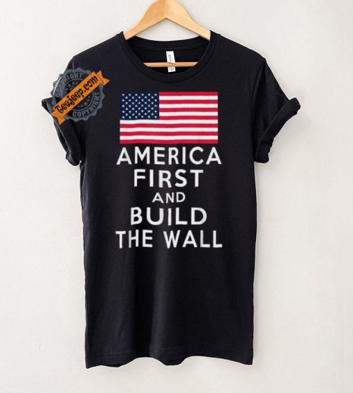 Official America Number One Again And Build A Wall T Shirt