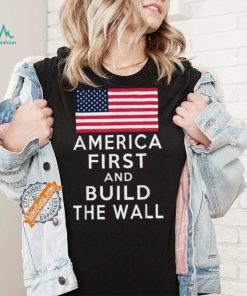 Official America Number One Again And Build A Wall T Shirt