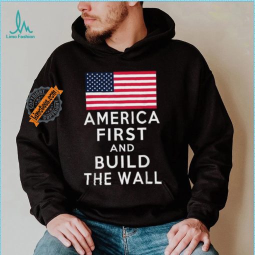 Official America Number One Again And Build A Wall T Shirt