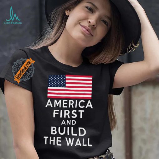 Official America Number One Again And Build A Wall T Shirt