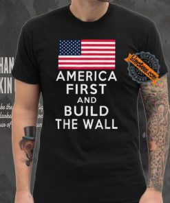 Official America Number One Again And Build A Wall T Shirt