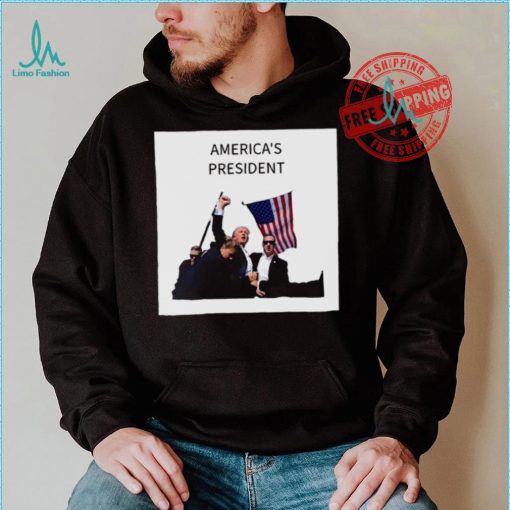 Official AmericaS President Trump Fist In Air T Shirt