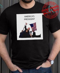 Official AmericaS President Trump Fist In Air T Shirt