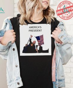 Official AmericaS President Trump Fist In Air T Shirt