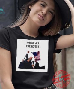 Official AmericaS President Trump Fist In Air T Shirt