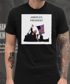 Official AmericaS President Trump Fist In Air T Shirt