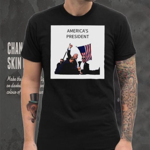 Official AmericaS President Trump Fist In Air T Shirt