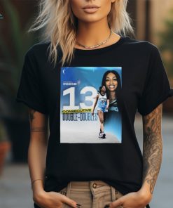 Official Angel Reese 2024 The WNBA 13 Consecutive Double Doubles Chicago Sky poster t shirt