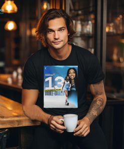 Official Angel Reese 2024 The WNBA 13 Consecutive Double Doubles Chicago Sky poster t shirt