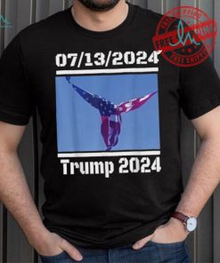 Official Angel flag at Trump rally Trump 07 13 2024 miracle T shirt