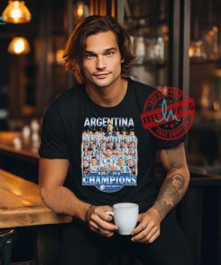 Official Argentina 2024 Champions Copa America USA 2024 T Shirt