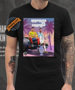 Official Argentina vs Colombia Grand Theft Auto 2024 Copa America Final Shirt