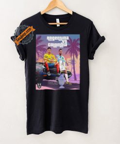Official Argentina vs Colombia Grand Theft Auto 2024 Copa America Final Shirt