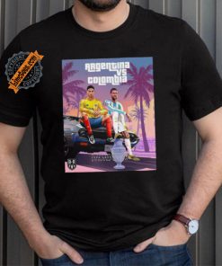 Official Argentina vs Colombia Grand Theft Auto 2024 Copa America Final Shirt
