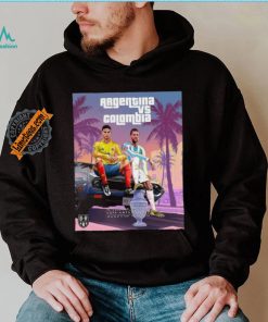 Official Argentina vs Colombia Grand Theft Auto 2024 Copa America Final Shirt