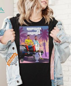 Official Argentina vs Colombia Grand Theft Auto 2024 Copa America Final Shirt
