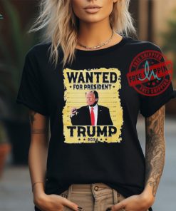 Official Awesome Trump 2024 wanted for president essential 2024 T shirt