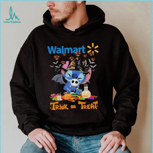 Official Baby Stitch Hug Baby Jack Skellington Walmart Trick Or Treat Halloween 2024 shirt