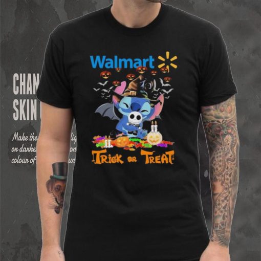 Official Baby Stitch Hug Baby Jack Skellington Walmart Trick Or Treat Halloween 2024 shirt