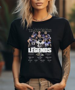 Official Baltimore Ravens All The Legends Of Best Team Signatures Shirt