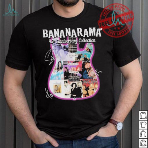 Official Bananarama 45th Anniversary Collection Signatures shirt