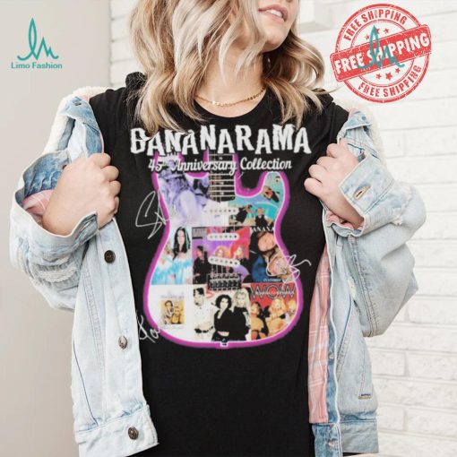 Official Bananarama 45th Anniversary Collection Signatures shirt