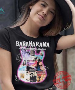 Official Bananarama 45th Anniversary Collection Signatures shirt